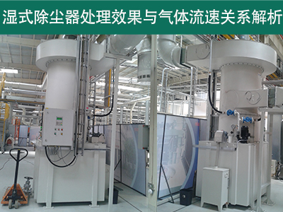 湿式除尘器的处理效果是否受到气体流速的影响？